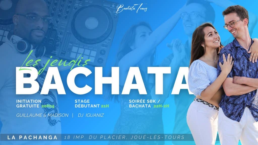 Bachata : cours de danse et soirée latino à Joué-lès-Tours le jeudi (La Pachanga) 1